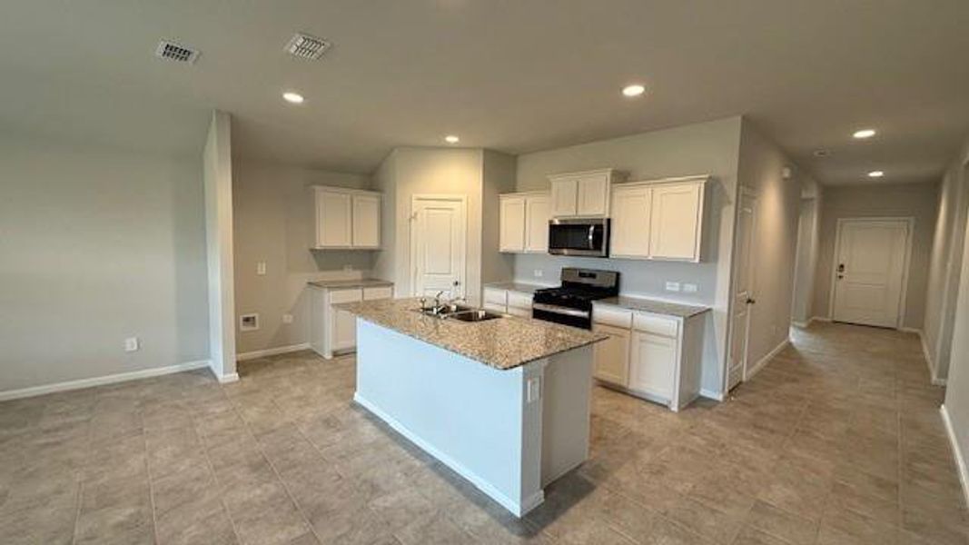 Kitchen - All Home and community information, including pricing, included features, terms, availability and amenities, are subject to change at any time without notice or obligation. All Drawings, pictures, photographs, video, square footages, floor plans, elevations, features, colors and sizes are approximate for illustration purposes only and will vary from the homes as built.