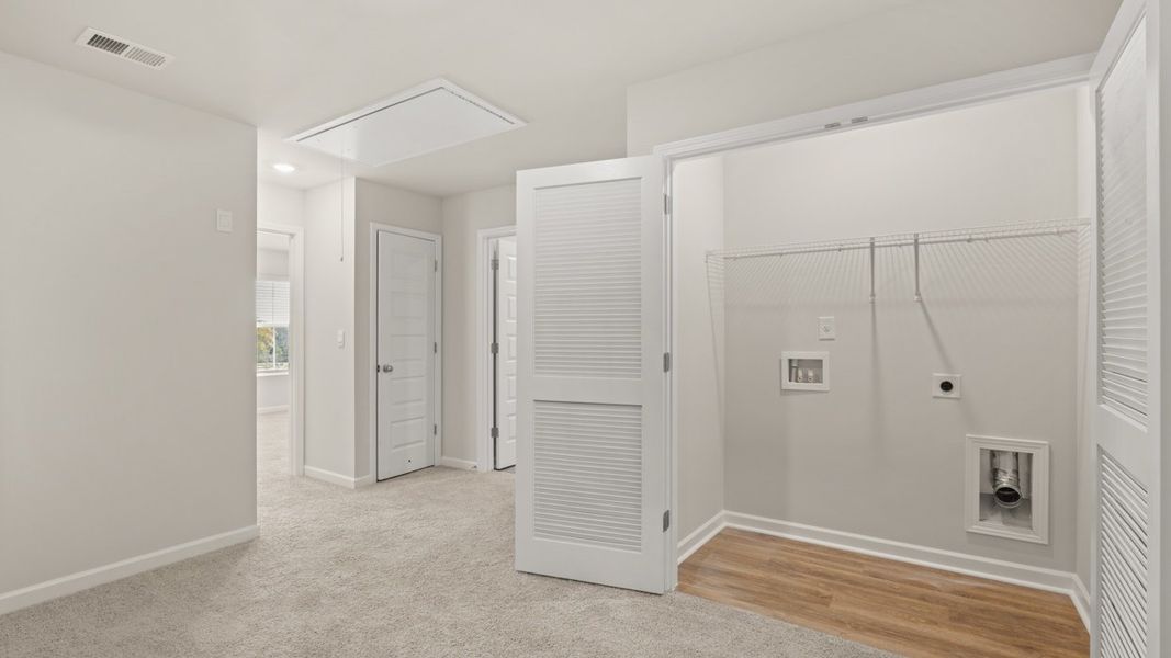 Representative unfurnished interior of a home built from the AnsonTH by D.R. Horton in Brookland Commons, Monroe (Image 24).