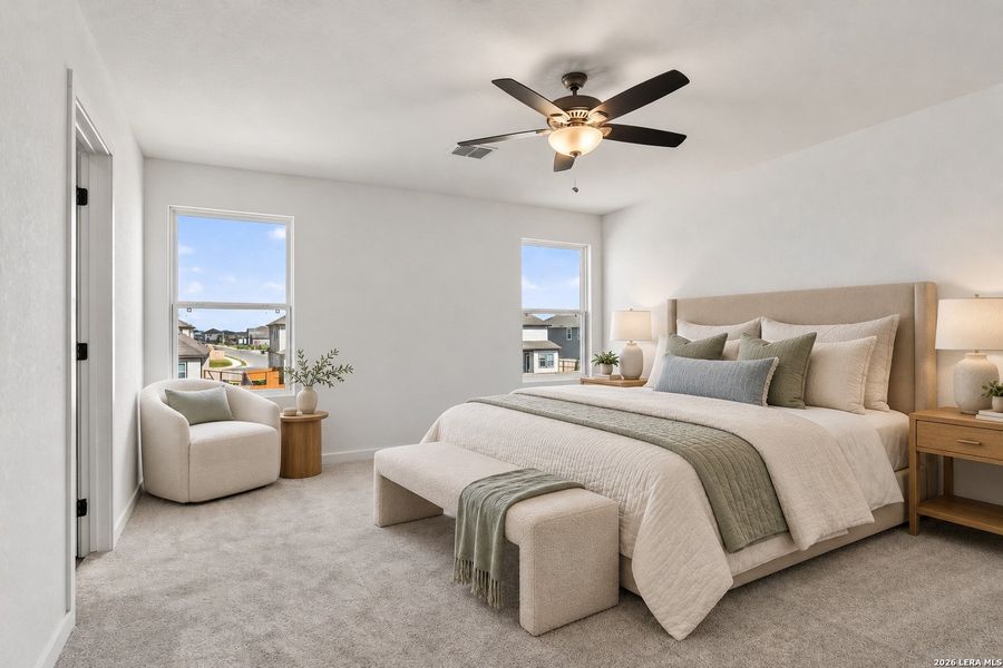 Furnished interior view inside a new home in Saddlebrook Ranch, Schertz (Image 16).