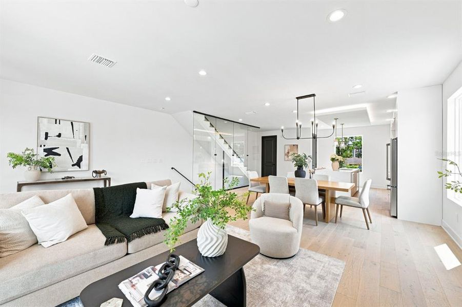 Furnished interior view inside a new home in , Tampa (Image 24).