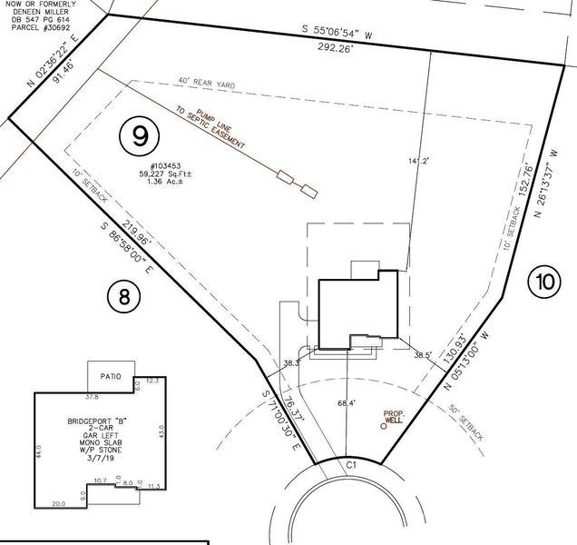 2D floor plan layout of this home in Sifford Farms, Stanley, NC (Image 3).