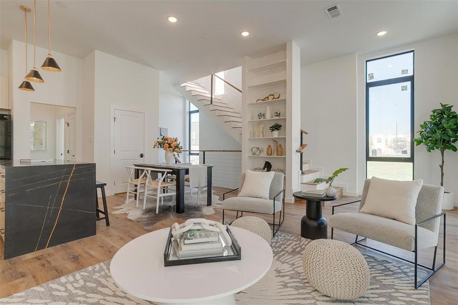 Furnished interior view inside a new home in , Fort Worth (Image 31). Furnished interior view inside a new home in , Fort Worth (Image 31).