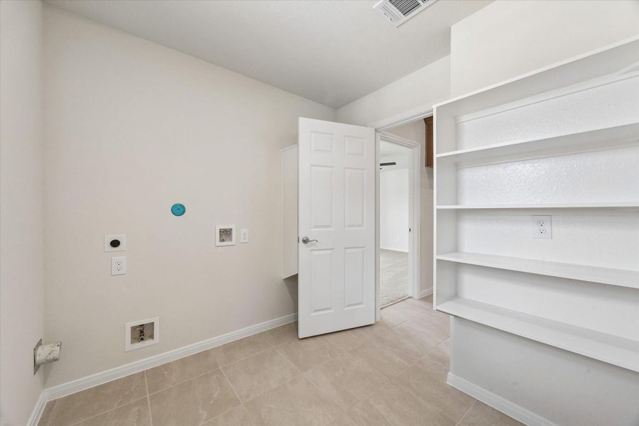 Walk in pantry and utility room