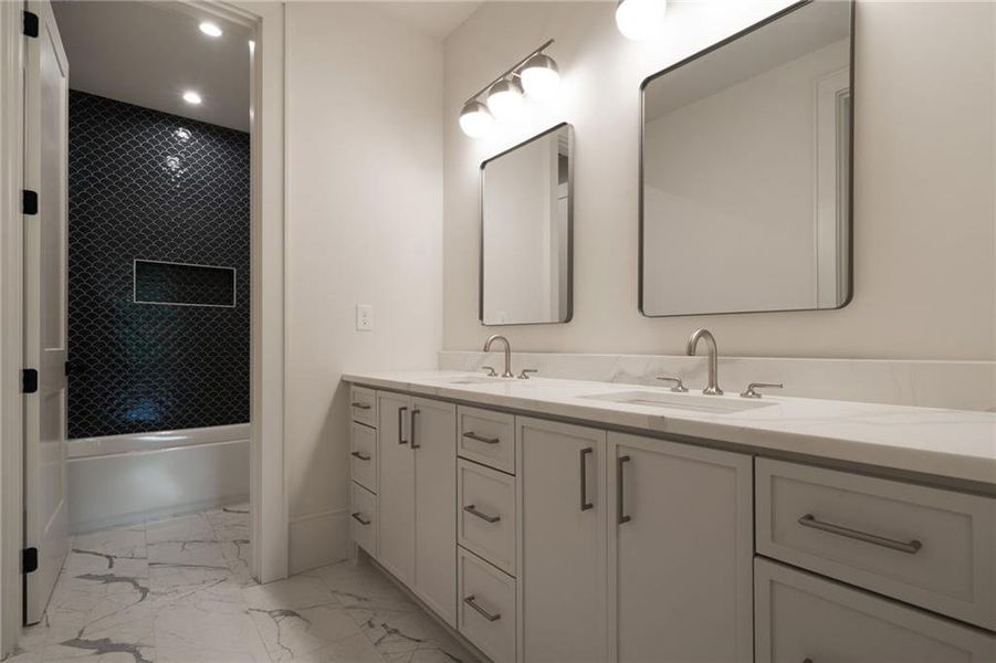 Furnished interior view inside a new home in , Roswell (Image 36).