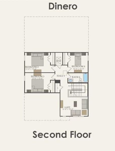 2D floor plan layout of this home in River Ranch, Dayton, TX (Image 3). 2D floor plan layout of this home in River Ranch, Dayton, TX (Image 3).