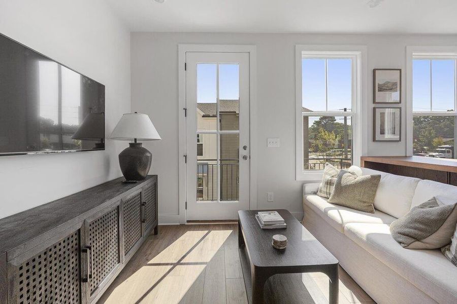 Furnished interior view inside a new home in , Atlanta (Image 11).