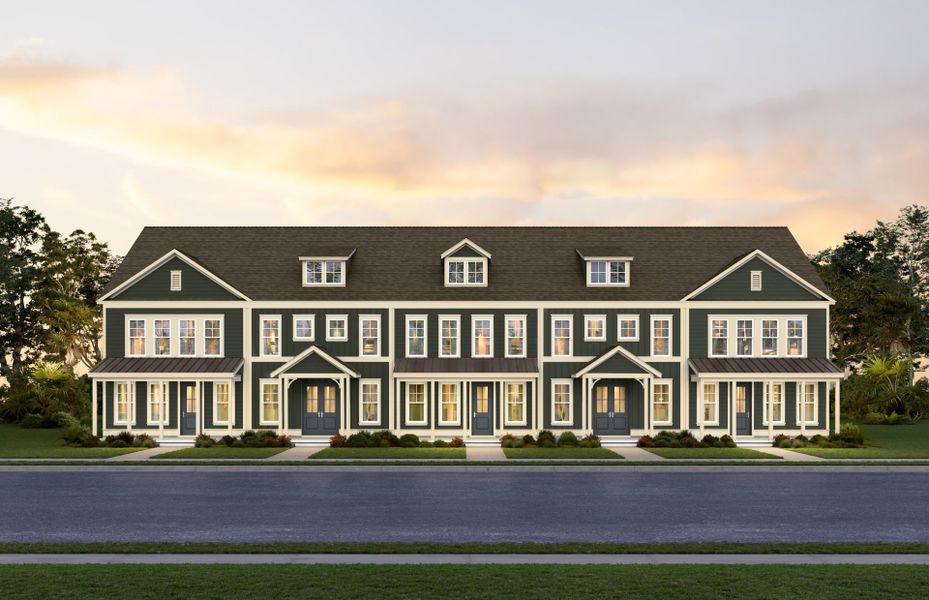 Representative exterior photo of a completed home built from the Byrnes 3 Story by Pulte Homes in Long Savanna, Charleston, SC (Image 18).