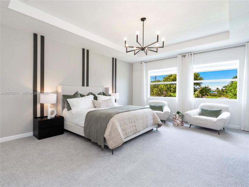 Furnished interior view inside a new home in Wildwood Groves, Miami (Image 13).