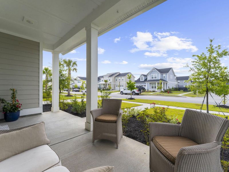 Exterior details and patio area of a home in Carnes Crossroads, Summerville (Image 2). Exterior details and patio area of a home in Carnes Crossroads, Summerville (Image 2).
