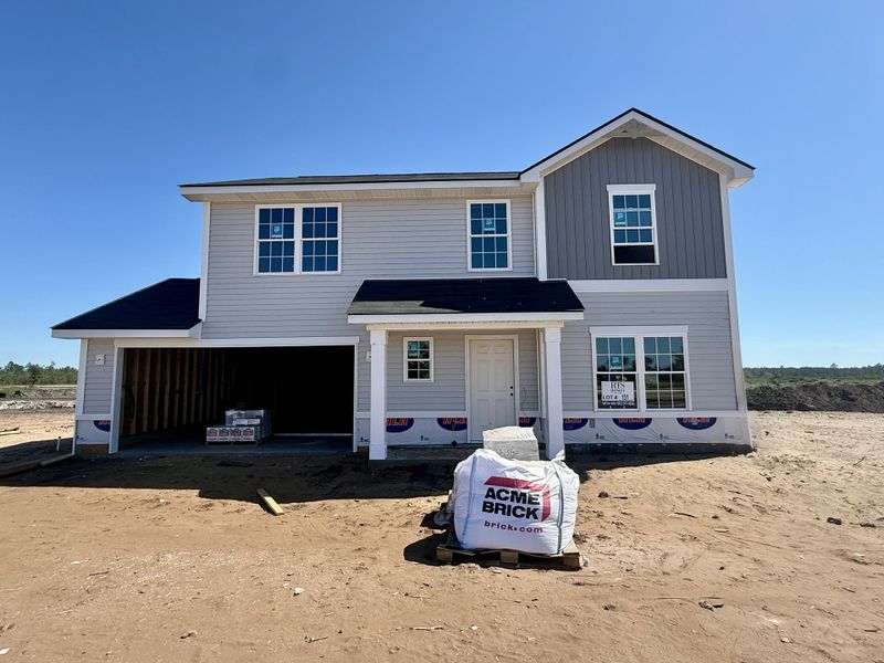 In-progress construction of a new home in The Village at Sassafras, Allenhurst, GA (Image 4). In-progress construction of a new home in The Village at Sassafras, Allenhurst, GA (Image 4).