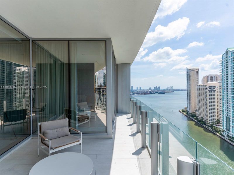 Furnished interior view inside a new home in , Miami (Image 48).
