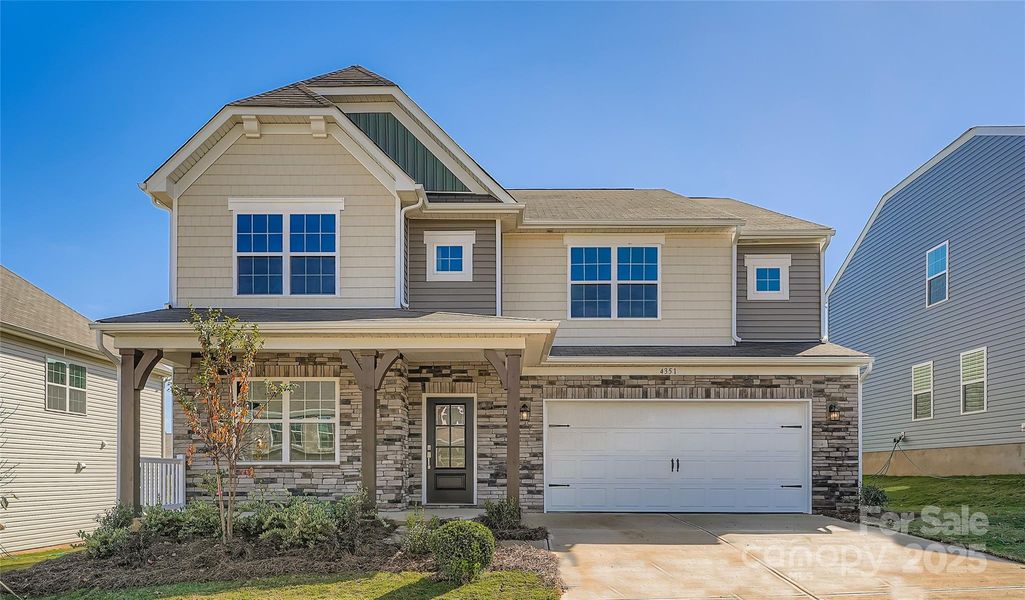 Exterior details and patio area of a home in Shannon Woods: Walk & Enclave, Maiden (Image 1).