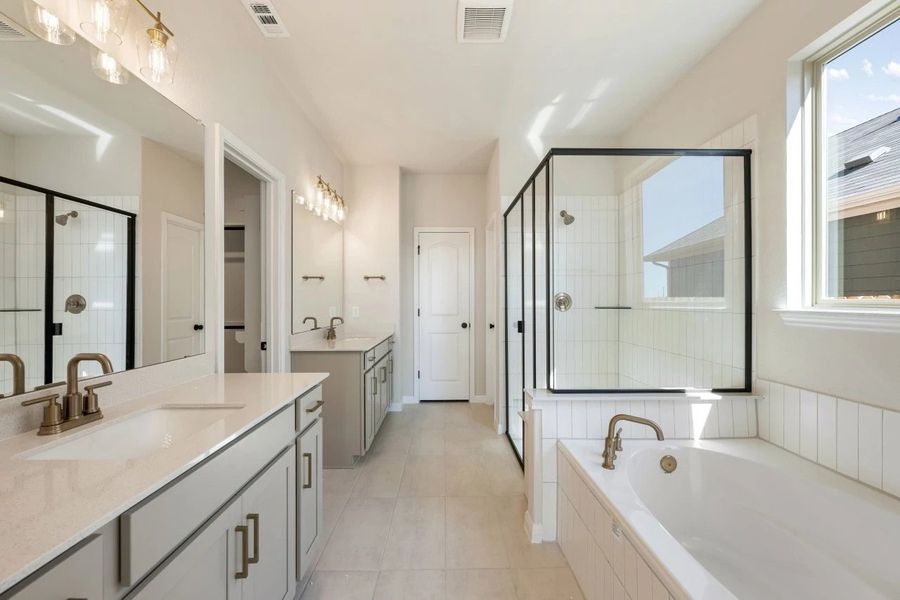 Furnished interior view inside a new home in Willow Springs, Buda (Image 15).