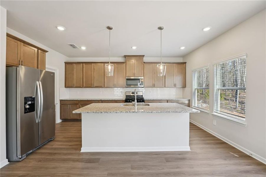 Furnished interior view inside a new home in Creekside at Oxford Park, Fairburn (Image 8).