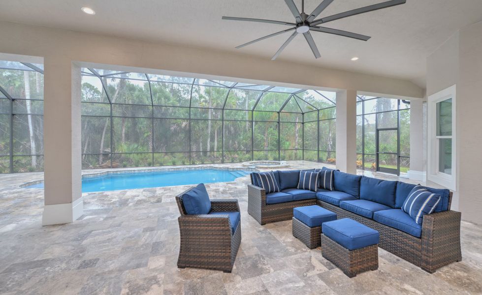 Furnished interior view inside a new home in The Reserve at Plantation Bay, Bunnell (Image 9).