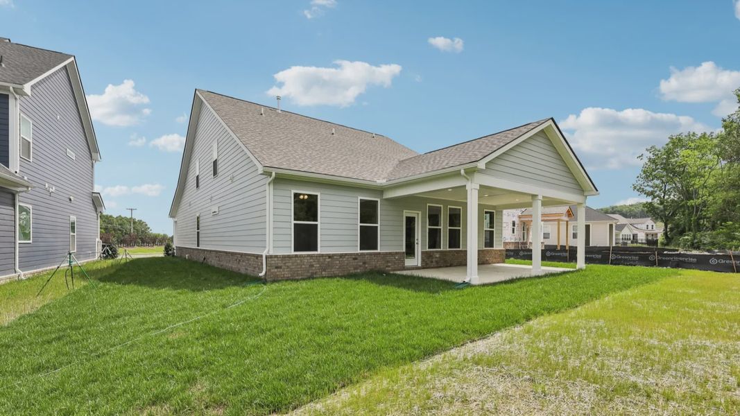 Rear Exterior with covered porch