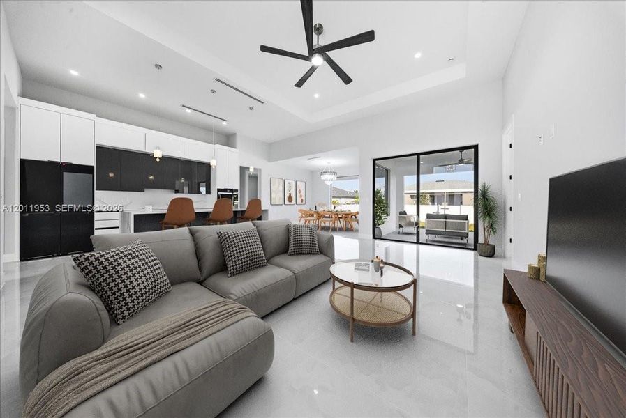 Furnished interior view inside a new home in , Cape Coral (Image 10).