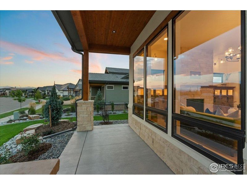 Exterior details and patio area of a home in , Berthoud (Image 4).