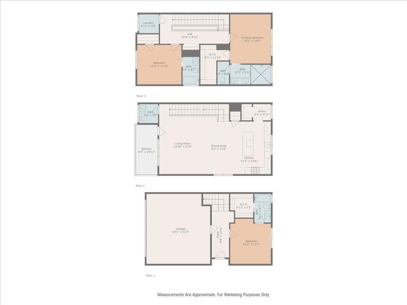 Floor plan is from 2859 Decker. Actual unit layout may vary. Floor plan is from 2859 Decker. Actual unit layout may vary.