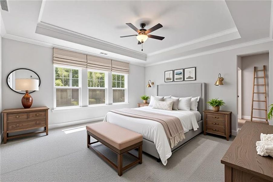 Furnished interior view inside a new home in Traditions of Braselton, Jefferson (Image 8).