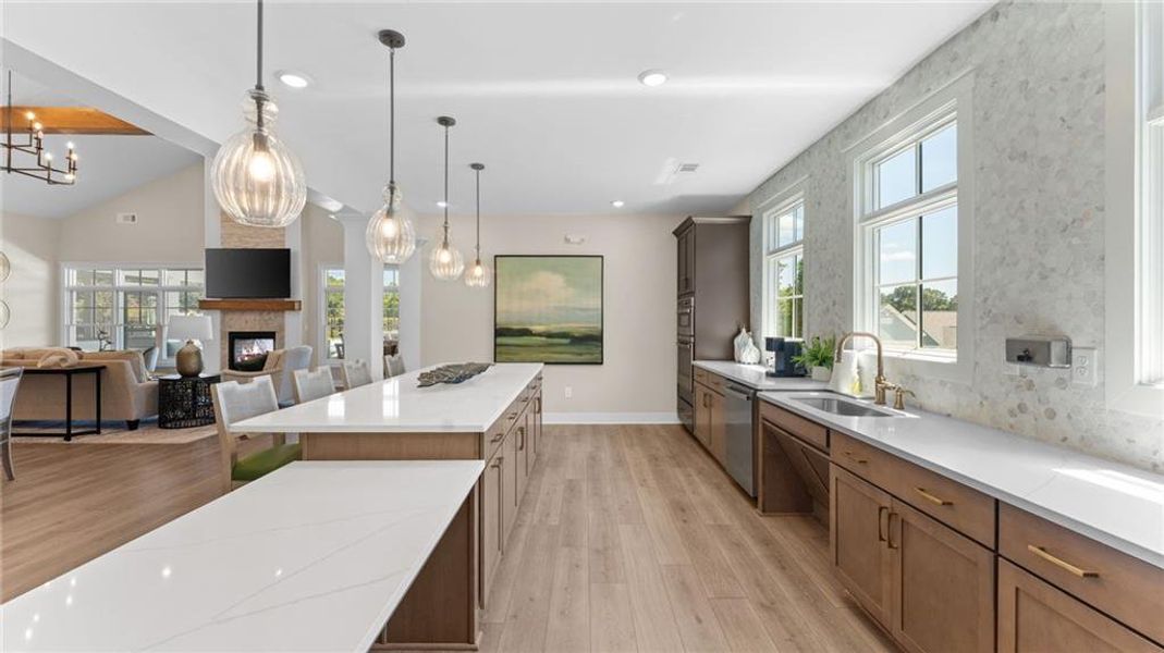 Furnished interior view inside a new home in The Courtyards at Bailey Farms, Dacula (Image 17).