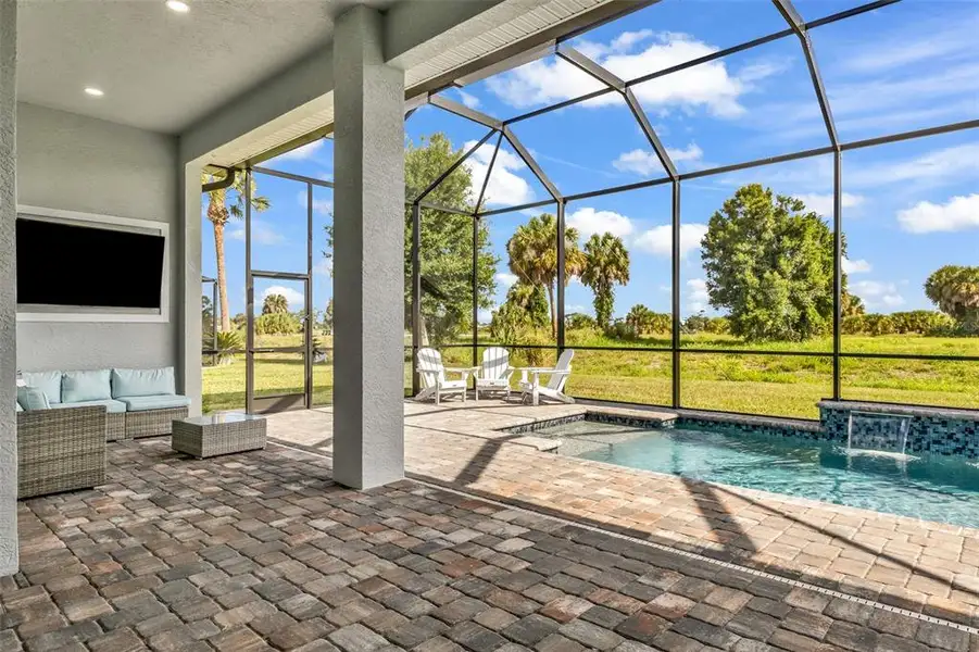 Exterior details and patio area of a home in , Rotonda West (Image 3).