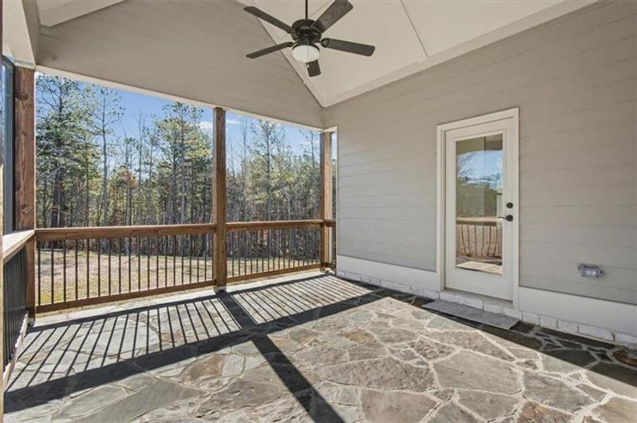 Exterior details and patio area of a home in , Waleska (Image 3).