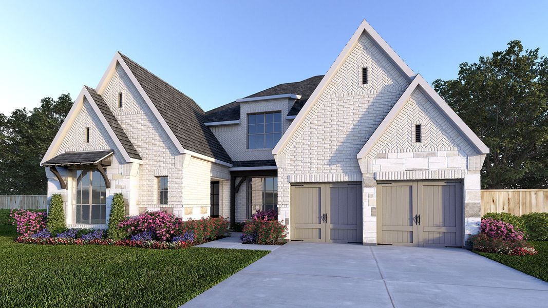 Representative exterior photo of a completed home built from the 531A by Britton Homes in StarView, Prosper, TX (Image 7).