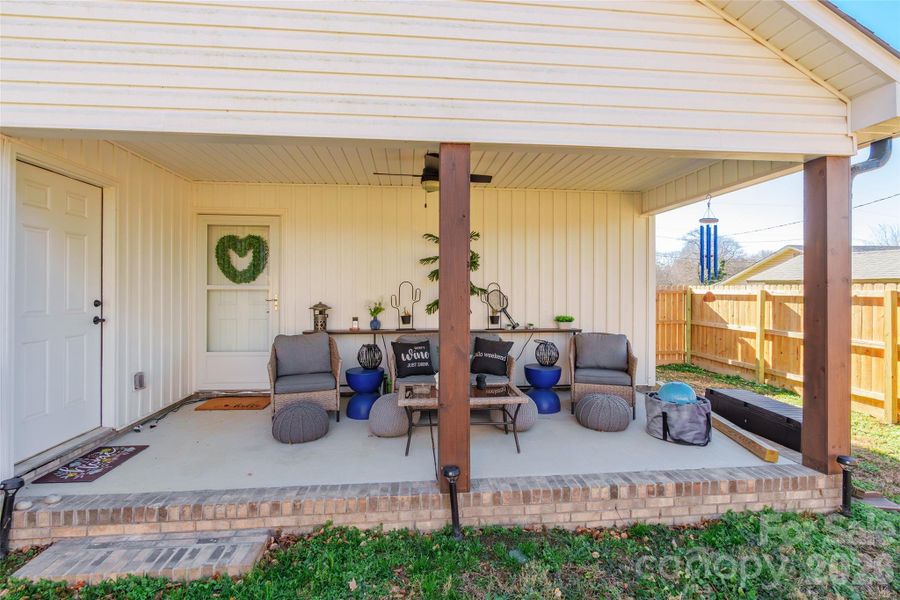 Exterior details and patio area of a home in , Albemarle (Image 22).