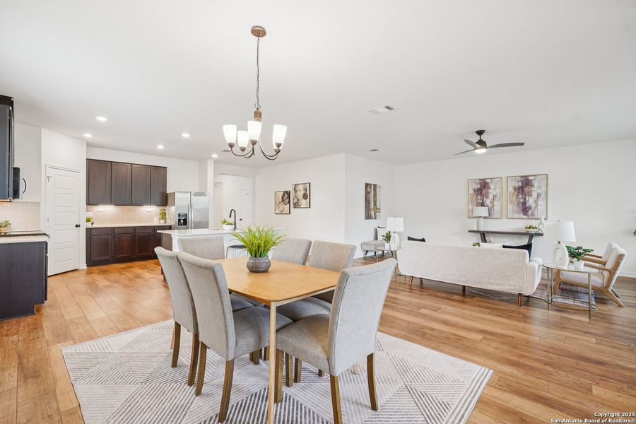 Furnished interior view inside a new home in Canyon Crest, San Antonio (Image 3). Furnished interior view inside a new home in Canyon Crest, San Antonio (Image 3).