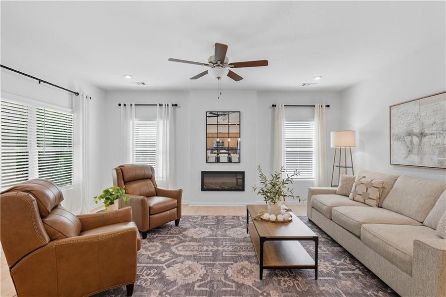 Furnished interior view inside a new home in Meadow Pines, Dallas (Image 10).