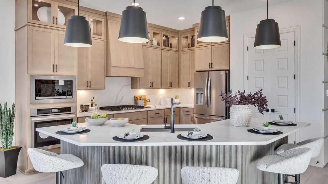 Furnished interior view inside a new home in Creeks Crossing, Elgin (Image 12).