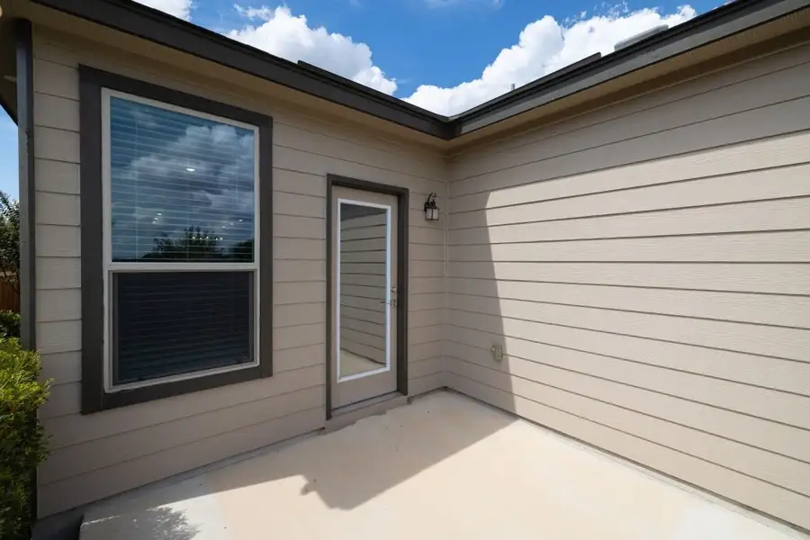 Exterior details and patio area of a home in Hidden Trails, Belton (Image 3). Exterior details and patio area of a home in Hidden Trails, Belton (Image 3).