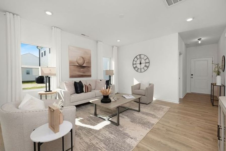 Representative furnished interior of a home built from the Dobson by True Homes in Harpers Landing, Walkertown (Image 8).