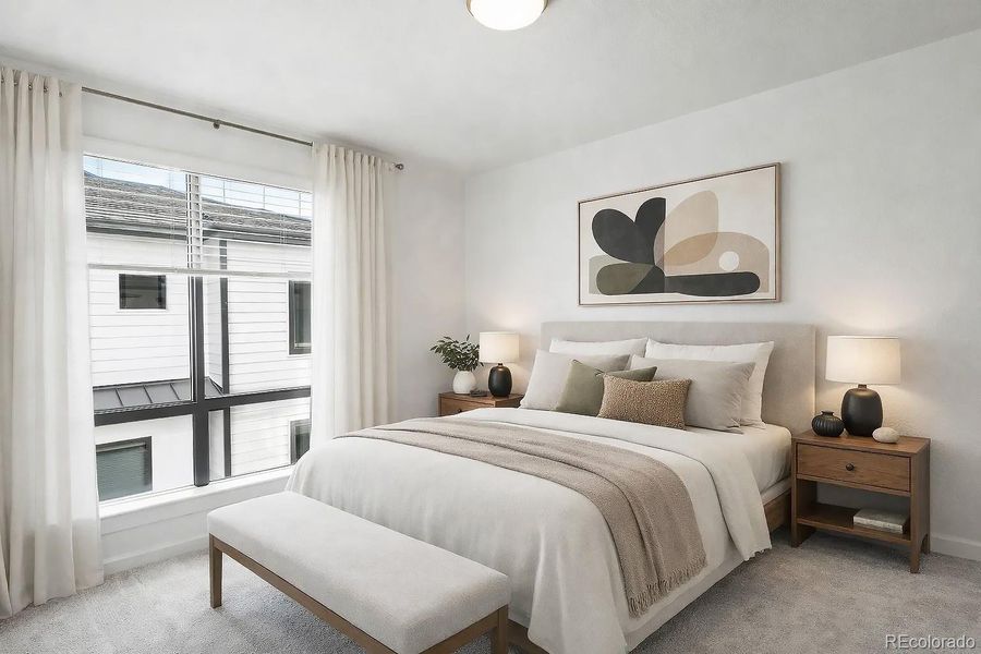 Furnished interior view inside a new home in The Hub at Virginia Village, Denver (Image 10).