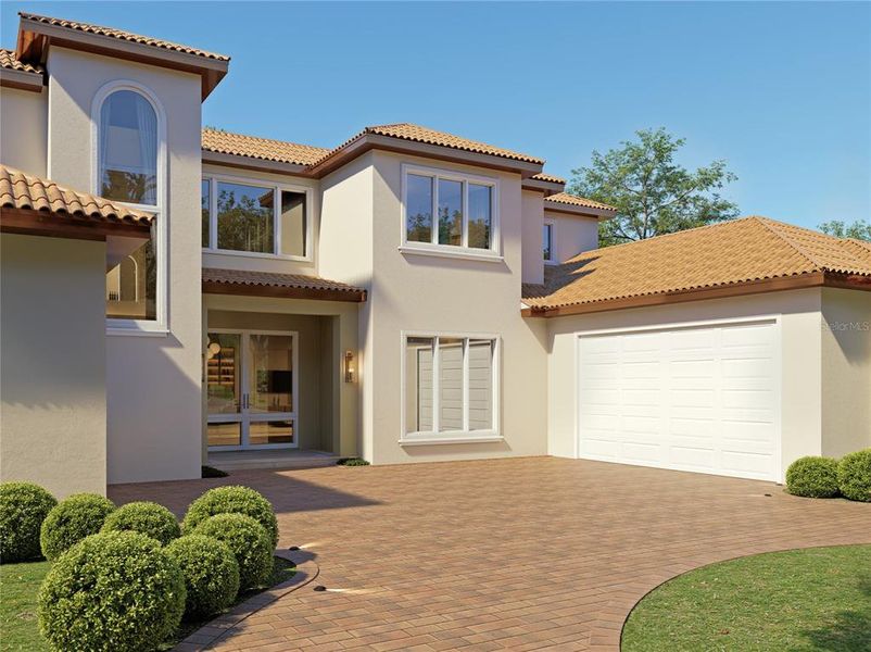 Front exterior of a new home in , Orlando, FL, highlighting curb appeal (Image 20). Front exterior of a new home in , Orlando, FL, highlighting curb appeal (Image 20).