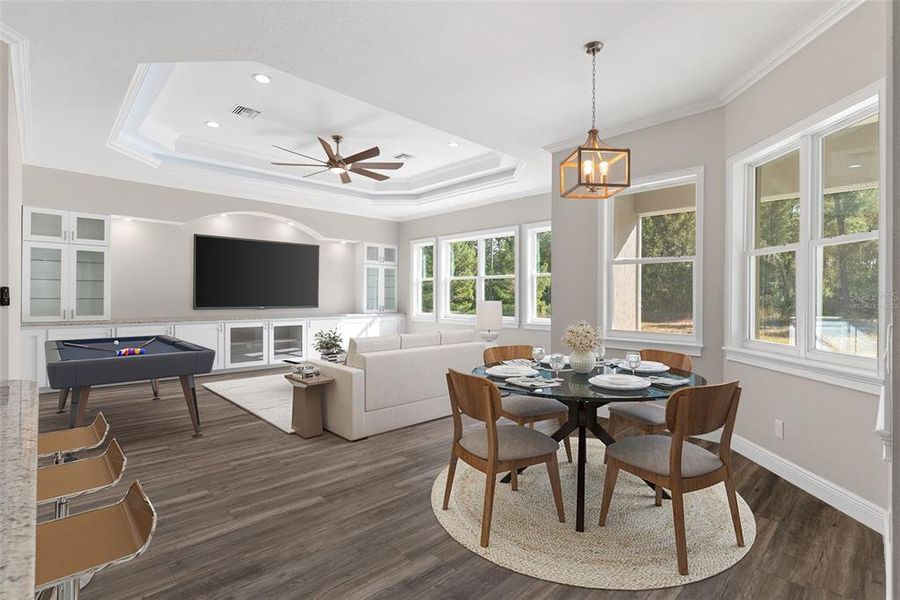 Furnished interior view inside a new home in , Ocala (Image 10).