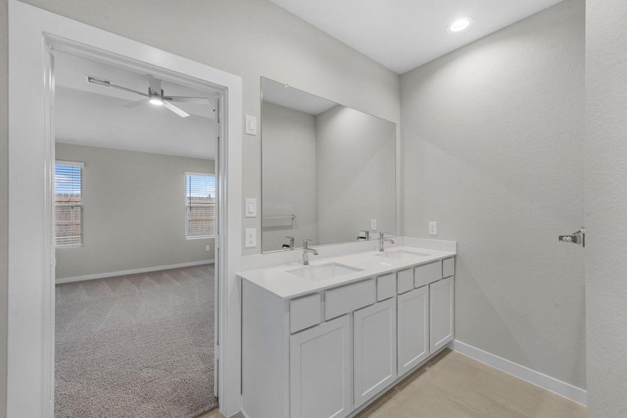Furnished interior view inside a new home in Grand Oaks Village, Houston (Image 9).
