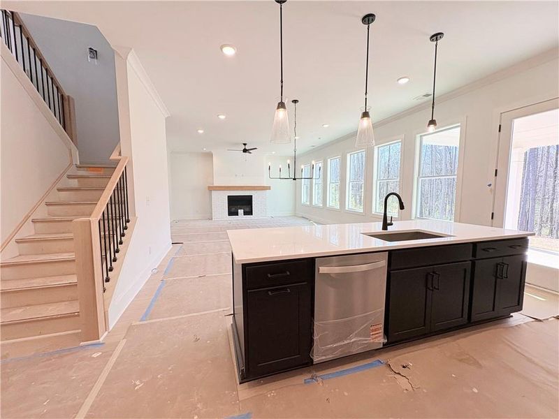 In-progress construction of a new home in Oak Valley Estates, Marietta, GA (Image 61).