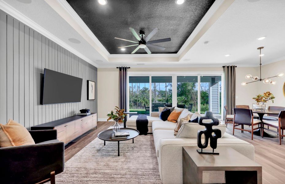 Representative furnished interior of a home built from the Whitestone by Pulte Homes in Seminole Palms, Palm Coast (Image 8).