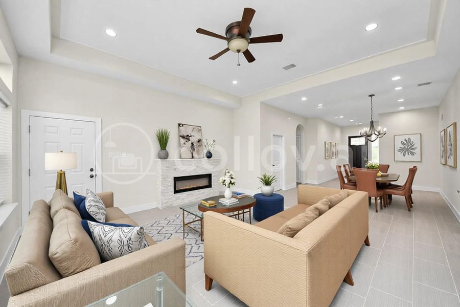 living room Virtually staged to show the potential living room Virtually staged to show the potential