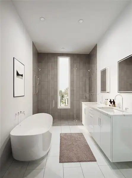 Furnished interior view inside a new home in , Frisco (Image 8).