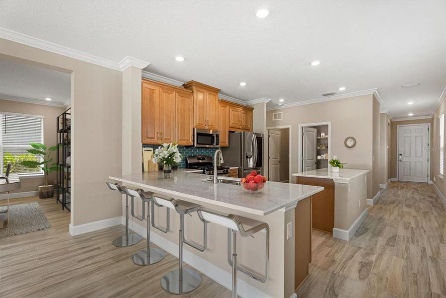 Furnished interior view inside a new home in Park East at Azario, Bradenton (Image 11).