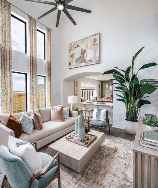 Furnished interior view inside a new home in Meridiana, Manvel (Image 8).