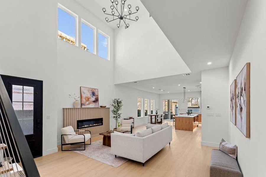 Furnished interior view inside a new home in , Dallas (Image 13).