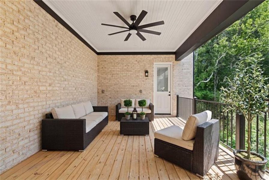 Exterior details and patio area of a home in , Acworth (Image 26).