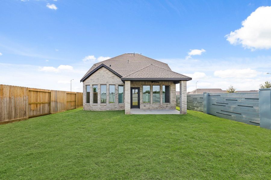 Exterior details and patio area of a home in Jubilee 40', Hockley (Image 4). Exterior details and patio area of a home in Jubilee 40', Hockley (Image 4).