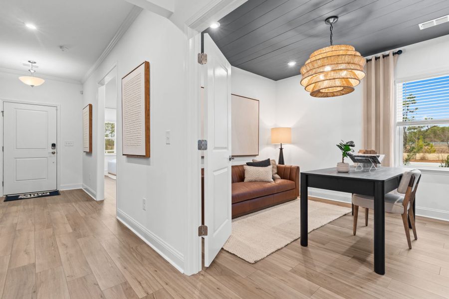 Representative furnished interior of a home built from the Bedrock by Pulte Homes in Southport Meadows, Southport (Image 9).