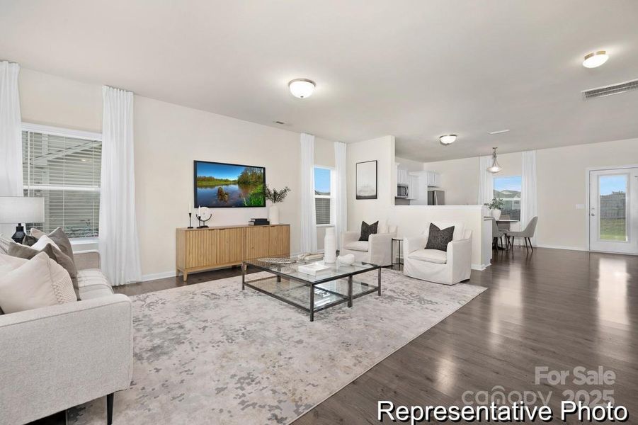 Furnished interior view inside a new home in Autumn Ridge, High Shoals (Image 1). Furnished interior view inside a new home in Autumn Ridge, High Shoals (Image 1).