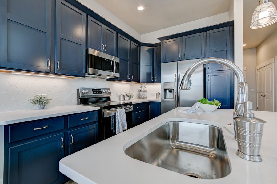 Furnished interior view inside a new home in The Lakes at Centerra - North Shore Flats, Loveland (Image 3).